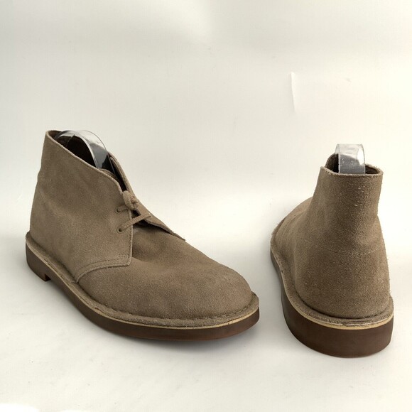 Clarks Leather Lace-up Boots Men Tan 10.5 main image 5